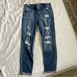 Joe’s Jeans Boyfriend Slim Crop with Rolled Hem